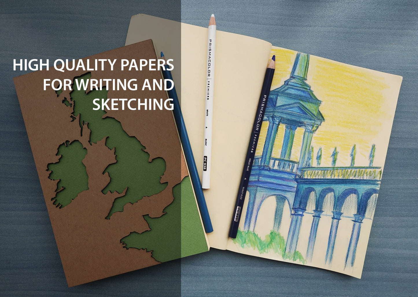 COLORFUL Journal, Notebook, Cute Journals, Sketchbook, Blank Travel Journal