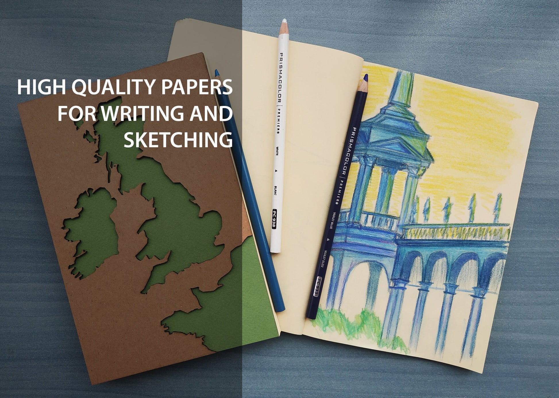 COLORFUL Journal, Notebook, Cute Journals, Sketchbook, Blank Travel Journal